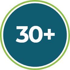 30+ years of experience icon